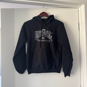 UNYFORM Power Society 2020 black and white hoodie